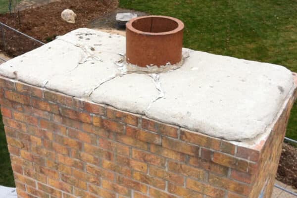 blog-chimney-crown-needs-repair - Chimney Sweeps of America chimney crown needs replacement