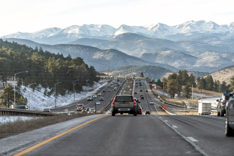 ColoradoInterstateI70RoadInDenverGoldenWithExitSign - Chimney Sweeps of America gas fireplace repair